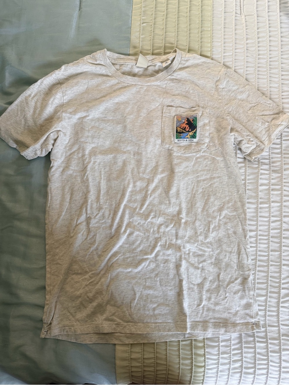 Kids Scotch and Soda Aloha Tuesday Pocket Tee with Outdoor Patch